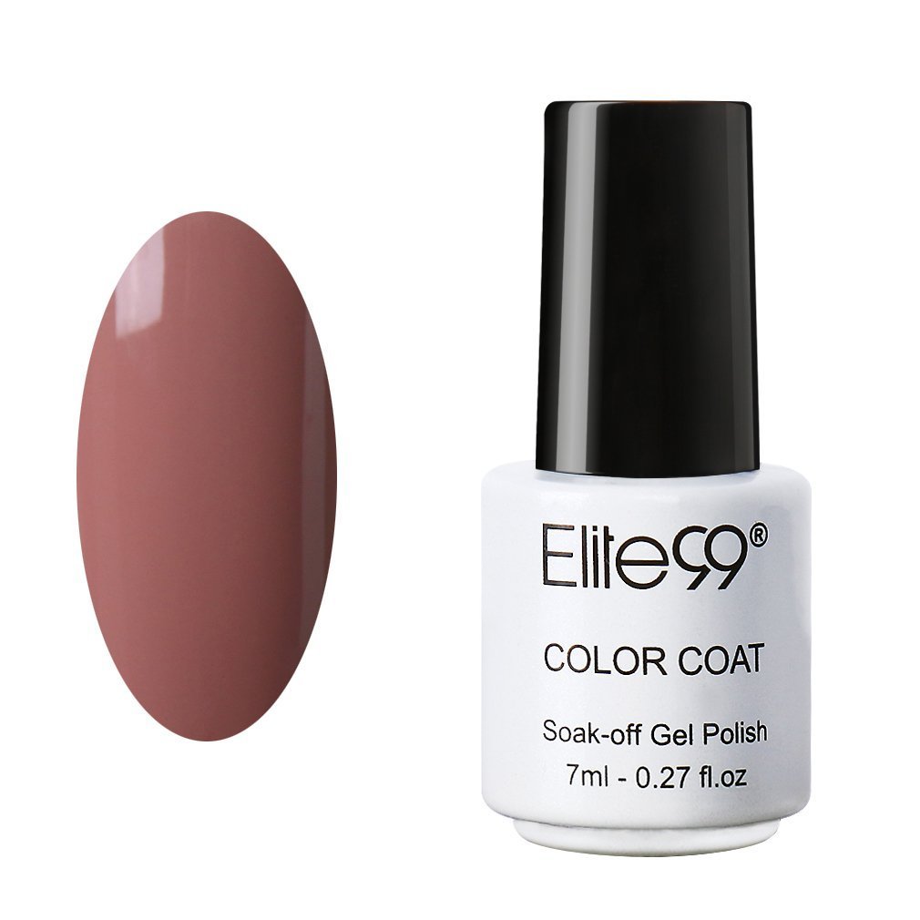 Elite99 Soak Off UV LED Gel Nail Polish Manicure Lacquer Nail Art Decoration 7ml 1543 Rosy Brown