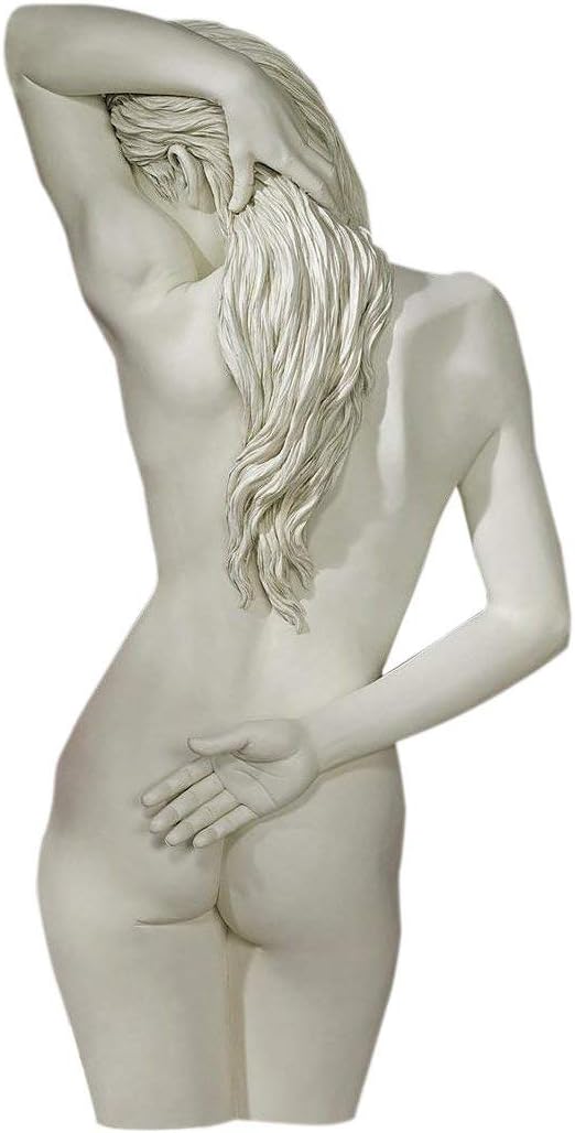 Design Toscano Sweet Surrender Nude Woman Wall Sculpture, 27" Antique Stone - Romantic Bedroom Art
