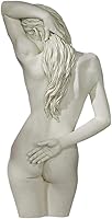 Design Toscano Sweet Surrender Nude Woman Wall Sculpture, 27" Antique Stone - Romantic Bedroom Art