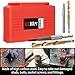 REBRA Screw Extractor and Left-Hand Drill Bit Set, Easy Out Broken Bolt Remover Reverse Cobalt HSS Steel Drill Kit, Ez Out Stripped, Rounded-Off, Damaged Bolts, Screws&Studs Removal Tool (14-Pieces)