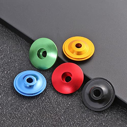 gofidin 5pcs Bike Stem Cap, Personalise Bicycle Headset Top Cover, Aluminum Bicycle Top Cap Outdoor Mountain Bike Accessories for MTB Bike