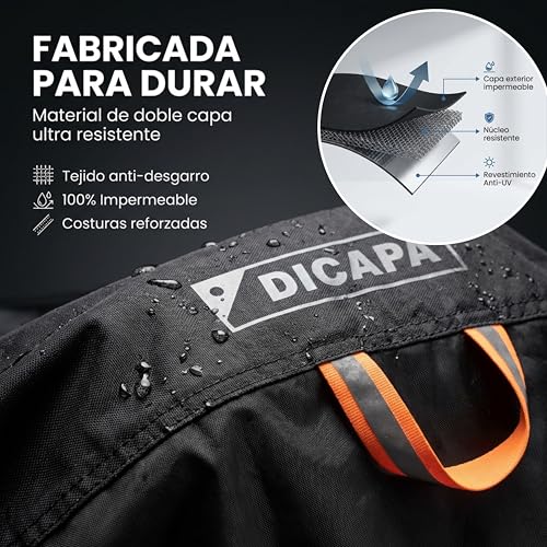 Housse moto pour l'extérieur bâche de protection pluie et vent DICAPA