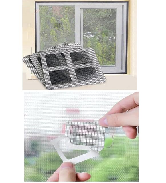 Outdoor Outlet 10 Adet Yapışkanlı Kesilerek Kullanılabilir Yırtık Kapı-Pencere Sinekliği Onarım Tamir Bandı