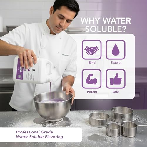 Image of Dolce Flav Ube Purple Flavoring 8 oz - Bulk Ube Purple Extract for Ice Cream Manufacturing, Bakery & Foodservice