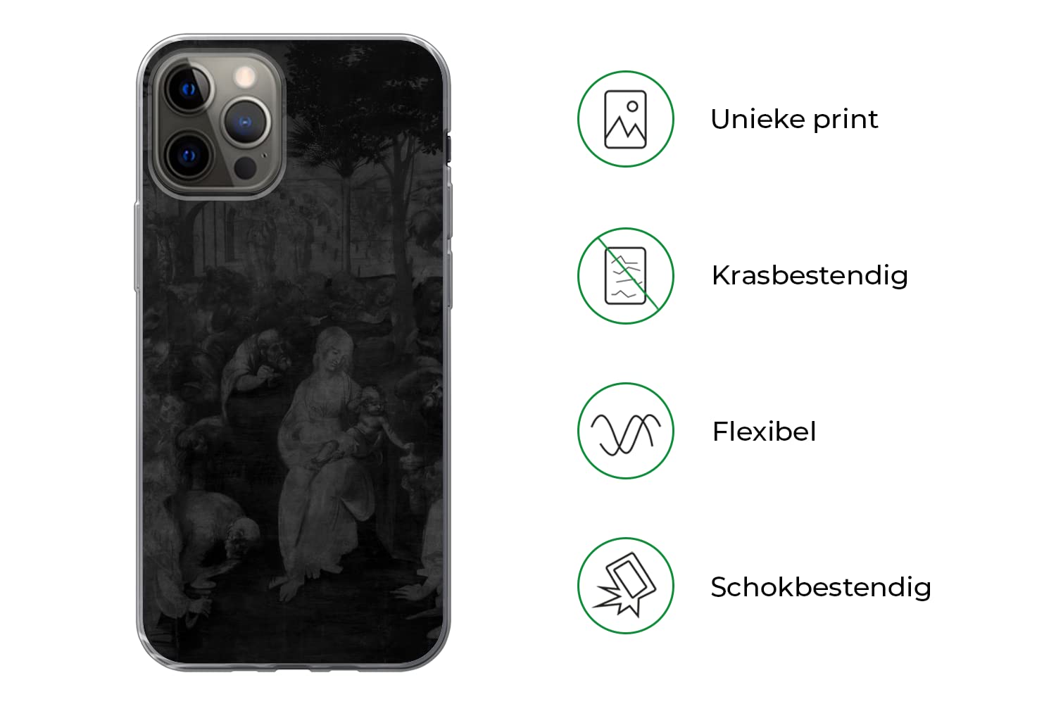 Funda para iPhone 13 Pro - Adoración de los Reyes Magos - Leonardo da Vinci - Funda de Silicona/Funda Blanda para teléfono móvil