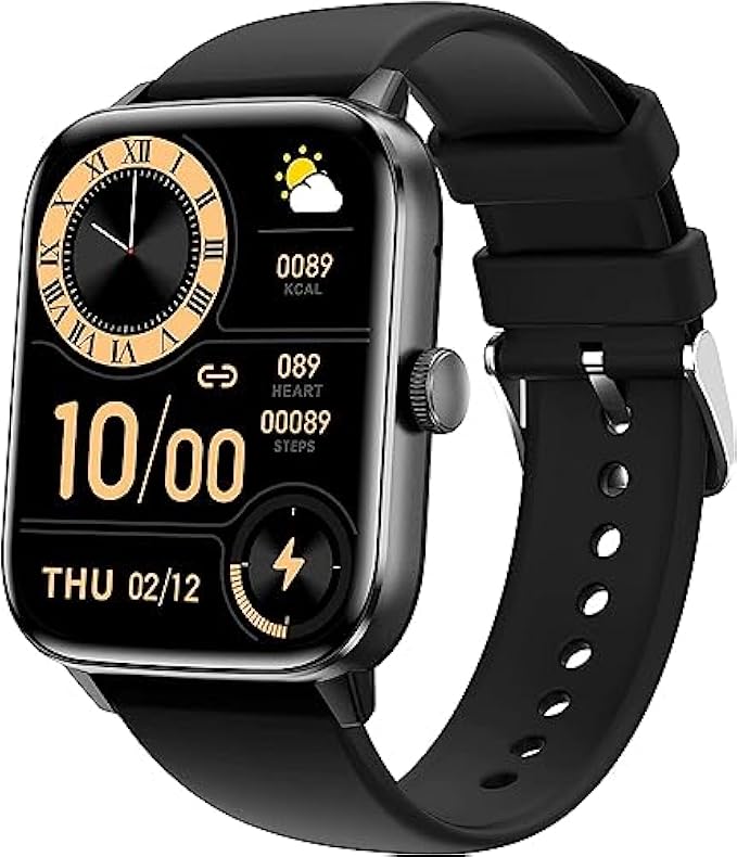 (Upgrade) F57L Smart Watch for Non-Invasive Blood Sugar Monitoring, Upgraded Bluetooth Calling, Health Tracking & Multi-Functionality, Stylish & Waterproof Design (Black)