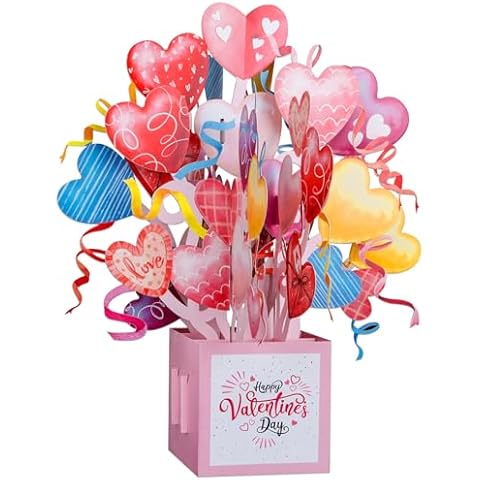 WhatSign Valentines Day Cards Pop Up Valentine Cards Love Pop Up Cards Valentine Day Gifts for Her Him 3D Valentines Day Card for Girlfriend Boyfriend Husband Wife Funny Valentines Cards with Envelope Cover