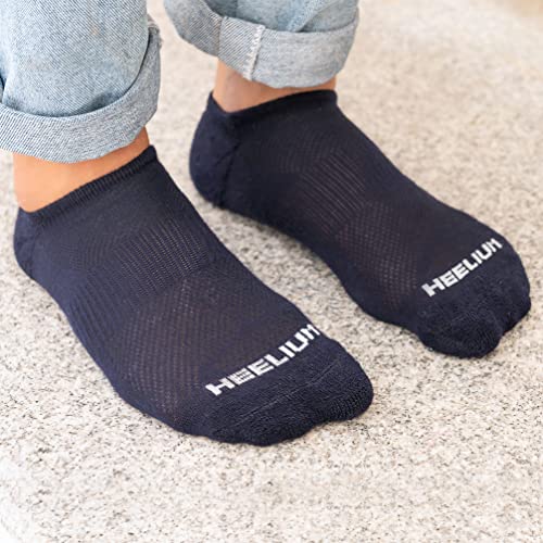 Image of HEELIUM Bamboo Ankle Socks for Men & Women | Ultra-Soft, Odour-Free, Thin & Breathable | 3X Softer than Cotton | Sizes - M (UK 4-8) & L (UK 9-13)
