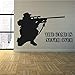 NSRJDSYT Spiel über Schlafzimmer Armee Scharfschützengewehr Scharfschütze Wandkunst Vinyl Aufkleber Spielzimmer Grafiktransfer Kunst Dekor Jungen Zimmer Aufkleber Sticke 80x48cm
