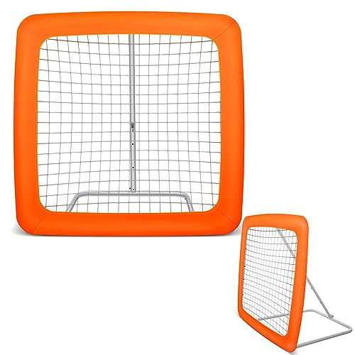 Leyndo 2.5 x 2.3 ft Portable Waterpolo Rebounder Rebound Net Kids Teens Durable and Weather Adjustable Bounce Back Net Assembled Ball Rebounder for Waterpolo Lacrosse Soccer Baseball Softball