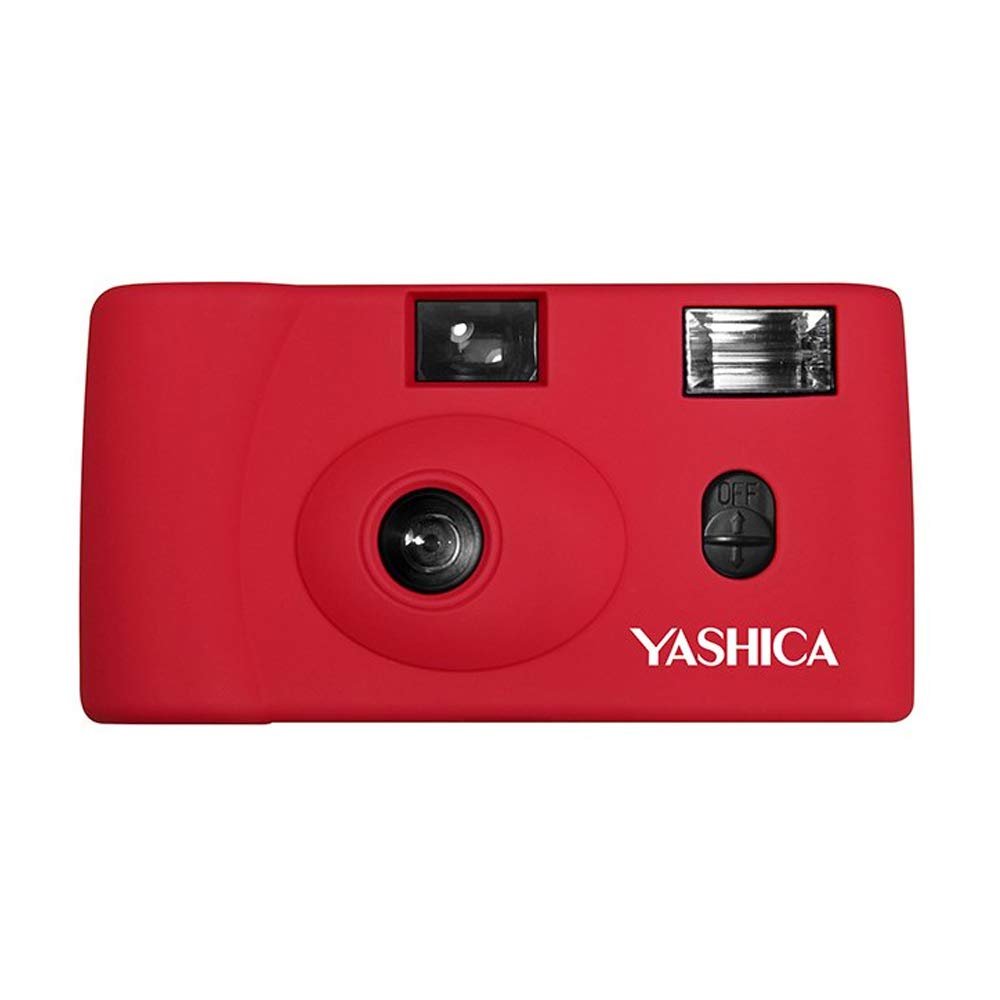 Yashica MF-1 Snapshot Art 35mm Film Camera Set (Red)