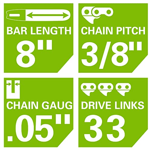 Greenworks 8-Inch Replacement Pole Saw Chain 29072 #TOP1