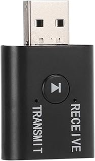 PUSOKEI Receptor transmissor Bluetooth 2 em 1, transmissor receptor Bluetooth 5.0, adaptador tudo-em-um, transmissor Bluetooth dois em um, adaptador de áudio Bluetooth