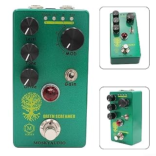 Pédale d’effets de guitare, bouton d’overdrive 4 modes vert Booster la pédale d’effets de guitare, convient pour guitare - Les Beatles, Paul McCartney, John Lennon, RIngo Starr, George Harrison Pédale d'effets de guitare, bouton d'overdrive 4 modes vert Booster la pédale d'effets de guitare, convient pour guitare – Image 6