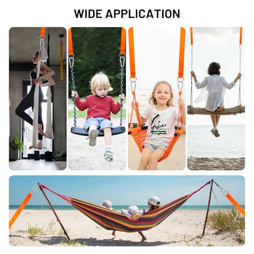 Correias de balanço seguras para árvores, kit de alças para pendurar árvore comporta 1,360 kg com pr