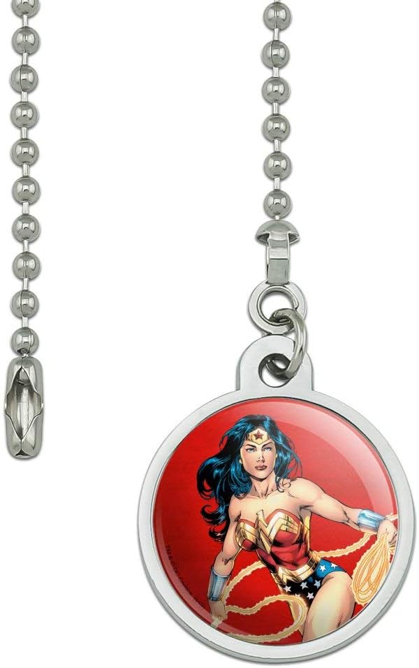 GRAPHICS & MORE Wonder Woman Character Ceiling Fan and Light Pull Chain