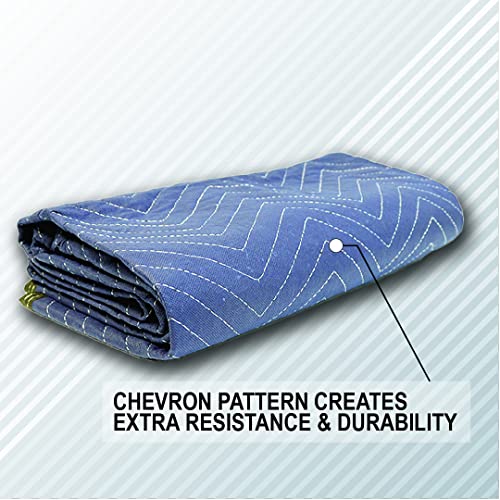 Boxer 72 In X 80 In Non-Woven Universal Moving Blanket Pro Value - Multipurpose, Lightweight, Blue Color, Scratch Protection (1) #TOP6