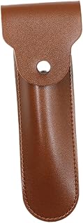 Beaupretty Capa De Armazenamento De Barbeador Estojo De Barbear Portátil Capa De Barbear De Couro Estojo De Barbear Estojo De Barbear De Viagem Bolsa De Transporte De Barbeador Bolsa De