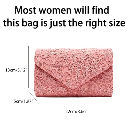 Image of 2026 Lace Embroidered Clutch Dressy Purse Envelope Evening Bag