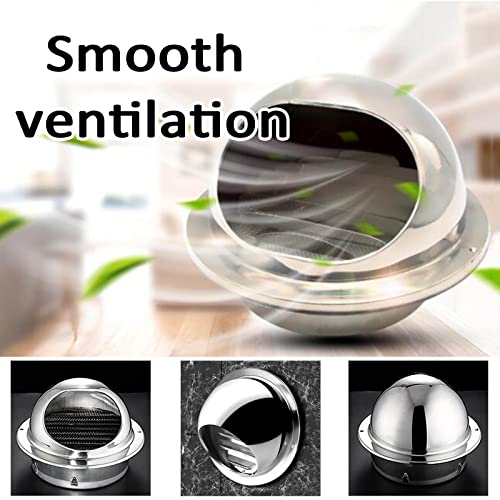 Cubierta de salida de ventilación de pared redonda para extractor de aire doméstico 4
