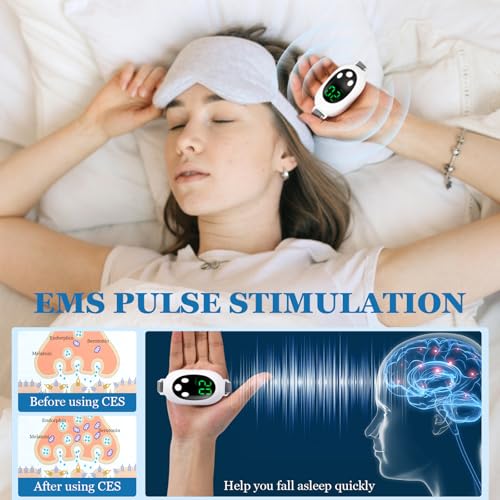 UYGTHI Sleep Aid Device for Adults Anxiety Relief Microcurrent Technology for Insomnia Stress Reduction Portable USB Rechargeable Sleep Support Tool with Adjustable Strap - Image 4