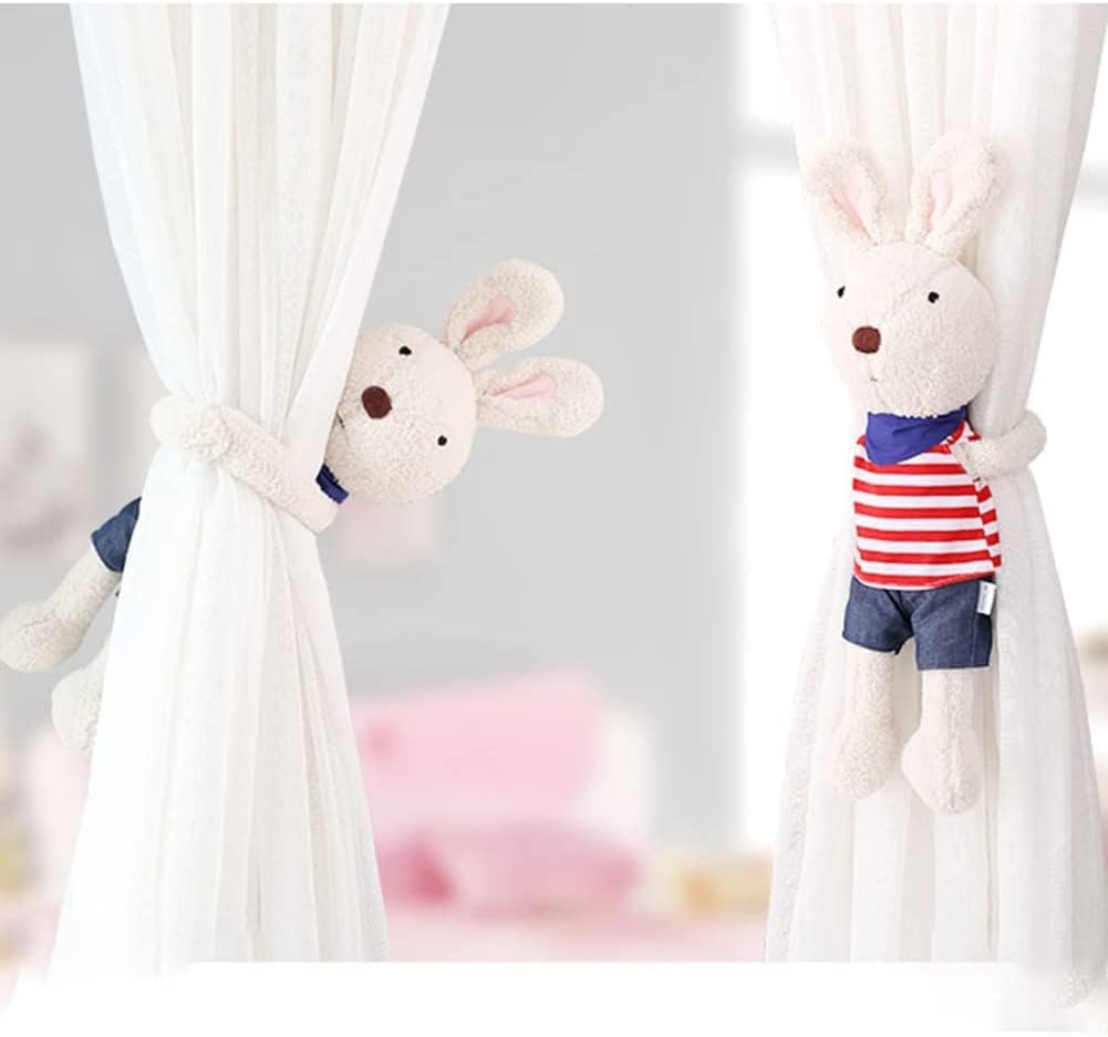 Sobriety Decorative Accessories Curtain 1 Piece Cartoon Rabbit Curtain Tieback Cute Buckle Accessories Ropes Curtain Accessories Practicality (Color : Purple)