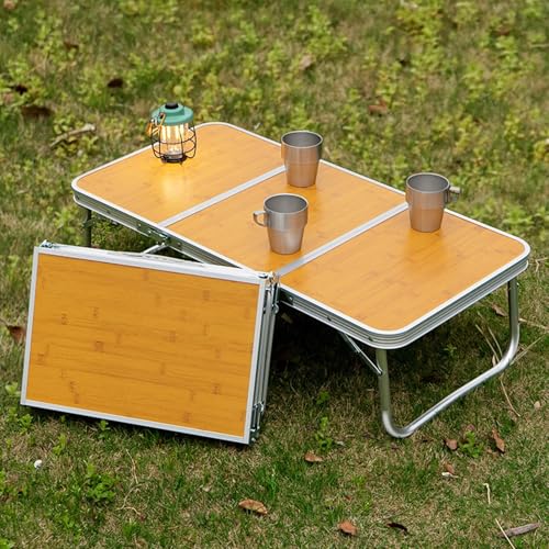 Table de camping legere et robuste meuble pliant pour barbecue