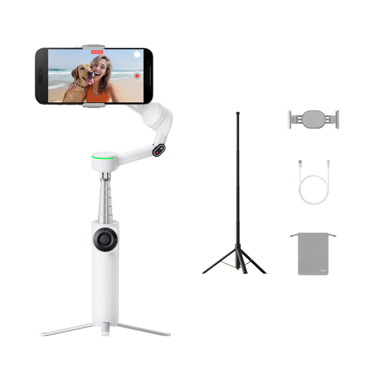 Amazon | Insta360 Flow 2 Pro スポーツキット (ホワイト