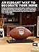 JupDec Football Display Case Full Size, Acrylic Clear Box with Wood Stand, UV Protected Memorabilia Holder, for Football Fans & Collectors, Sports Collectibles, No Assembly Required, Black