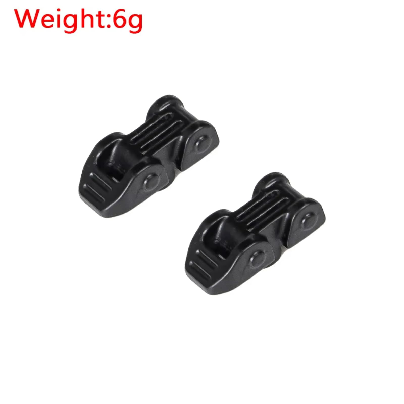 Para MK07 JK07 1/7 2 Bisagras Metálicas Para Capó Pieza De Emoción Decorativa Accesorios Coche RC Piezas Mejora RC Crawler Komponenten(Silver)