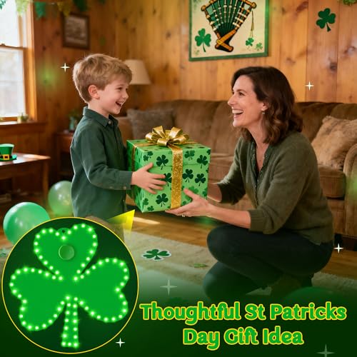Trèfle à DEL résistant extérieur pour illuminer la Saint-Patrick - 8