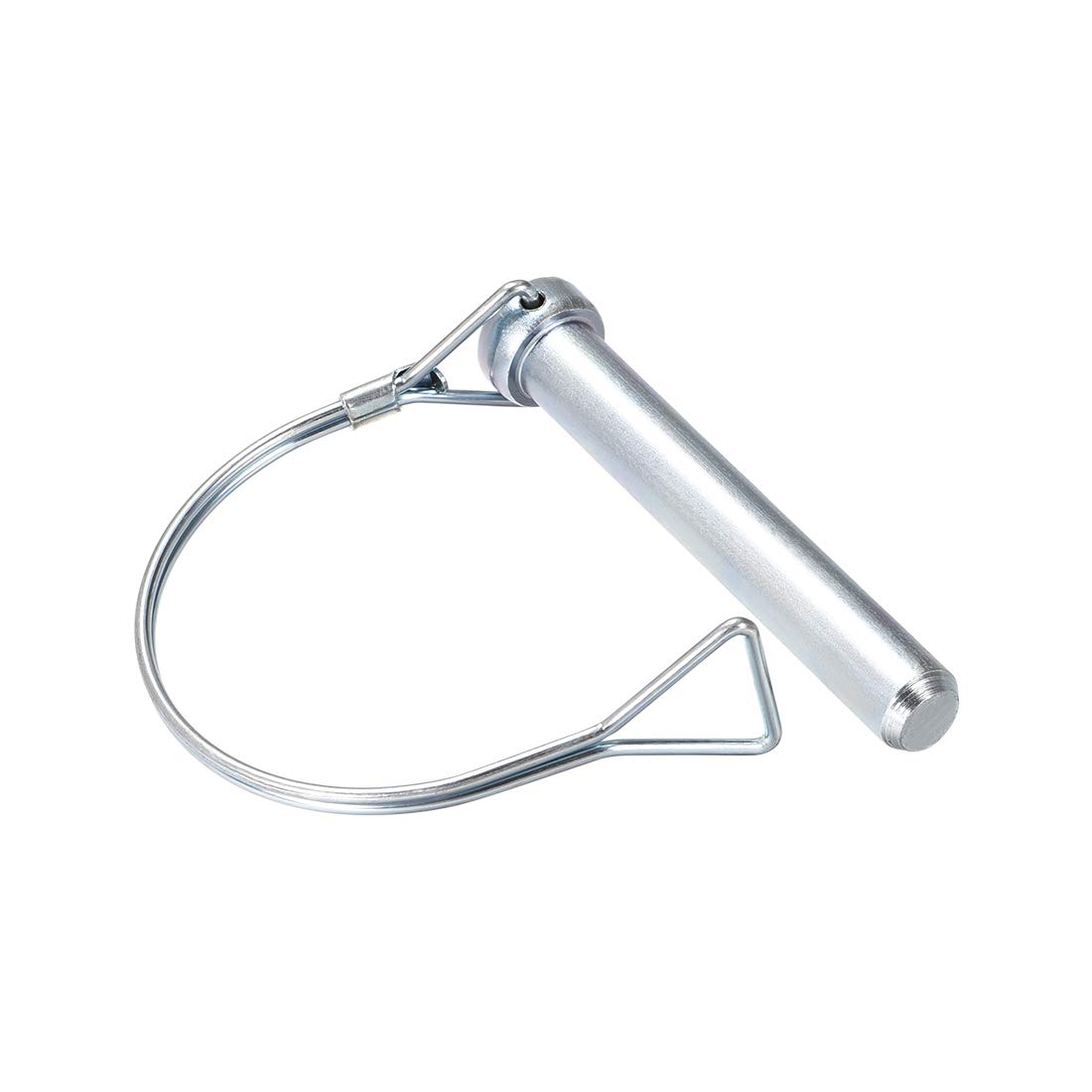 sourcing map Pasador de Bloqueo de Eje, 12 mm x 80 mm Pasador Acoplador con Arco Redondo, Pasador de Seguridad para Remolques Agrícolas Vagones Césped Jardín, 5 Piezas