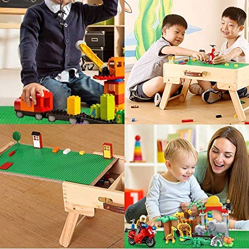 Lvhero 8 Pack Classic Baseplates Building Plates For Building Bricks 100% Compatible With All Major Brands-Baseplate, 10" X 10", Multicolored #TOP4