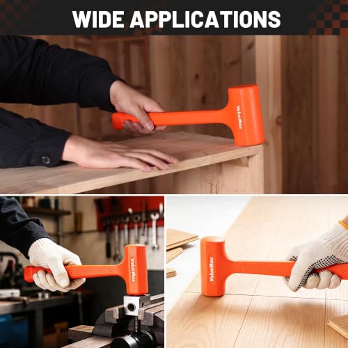ValueMax Dead Blow Hammer Set, 3 PCS Hammer Mallets, 1LB/2LB/3LB by ValueMax - Image 8