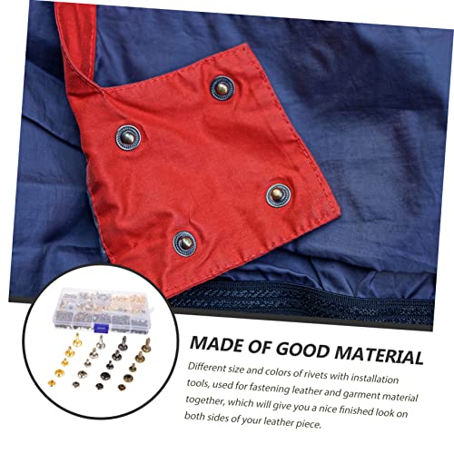 OSALADI 1 Conjunto Picos Para Artesanato Kit De Conserto De Couro Pregos De Costura De Metal Rebite