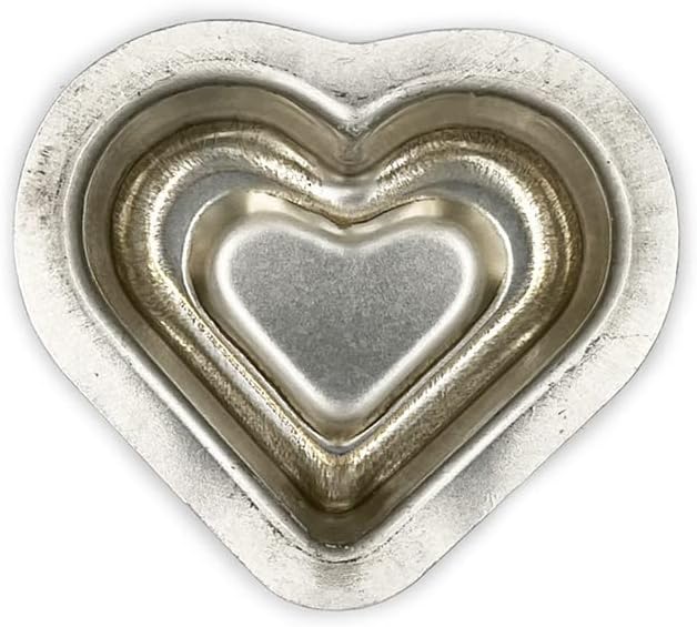 Matsunaga Seisakusho Silicone Processed Silver Double Hearts 5 Pieces