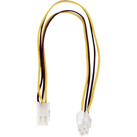 Amazon Co Jp 変換名人 Atx12v 4ピン 電源延長ケーブル オス メス 30cm Atxp Ca30 パソコン 周辺機器