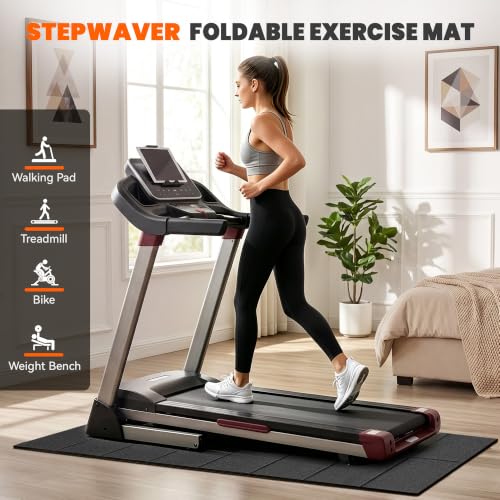 Image of Stepwaver Walking Pad Mat, 71 inchx32 inch, Treadmill Mat for Hardwood Floors