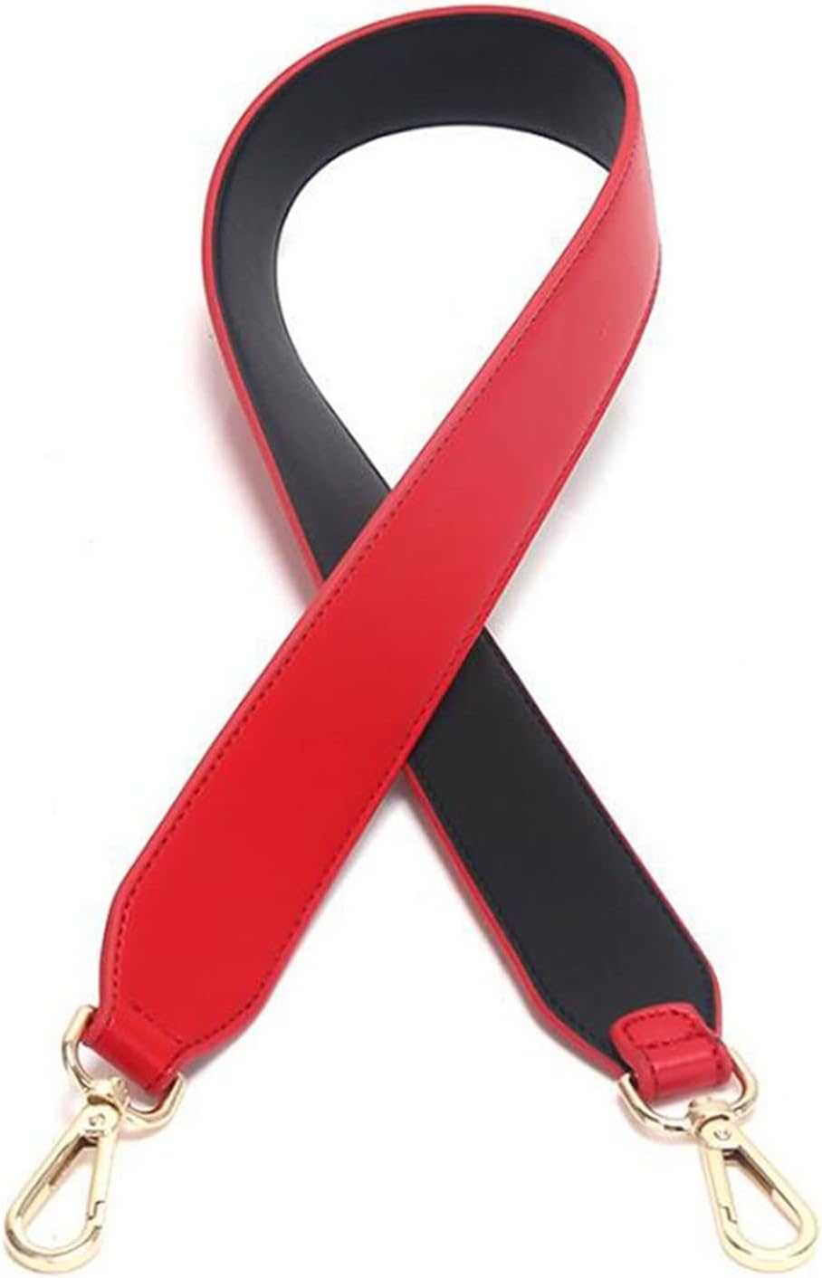 YANGQI yaoqijie レザーバッグストラップ 女性用 ハンドバッグ ショルダーストラップ ゴールドバックル バッグ アクセ