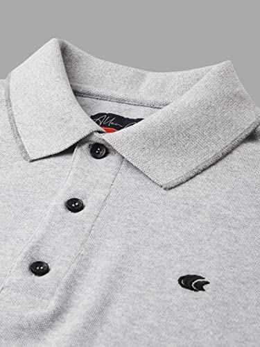 Image of Allen Cooper Solid Pure Cotton Polo Tshirts for Men