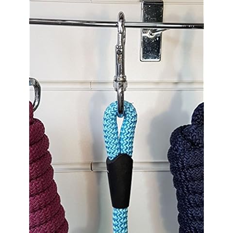 White Horse Equestrian Nylon Leadrope - Two Meter Horse Riding Stable Field Cover