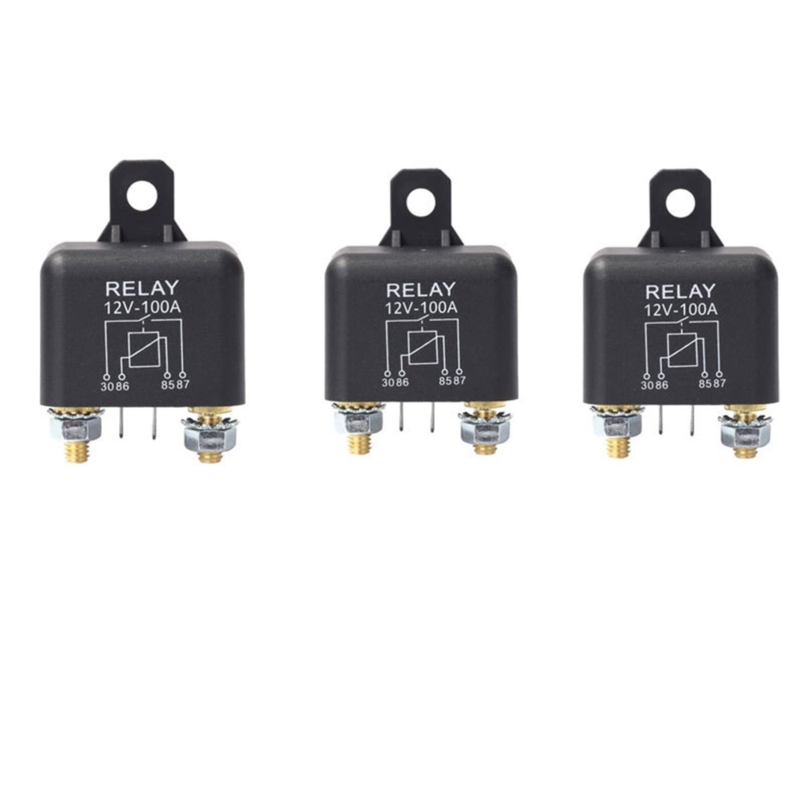 Relé de coche 12V 100A contra sobrecargas eléctricas en motores de camión de tipo continuo