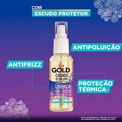 Spray Day After Niely Gold Cachos do Seu Jeito 250g, Niely