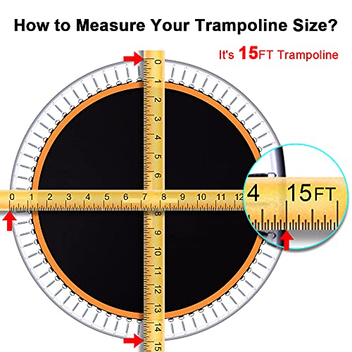 image for Jump Tastic Trampoline Trampoline Mat, Fits 15 ft Frame Using 96 pcs 6