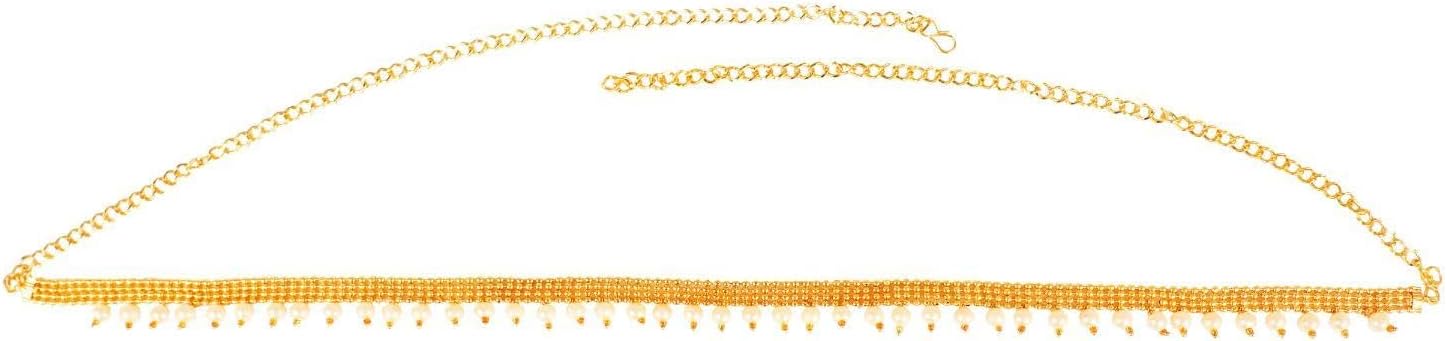 Efulgenz Indian Waist Chain Waist Belt Belly Chain Kamarbandh Crystal Chain Wedding Bridal Kamarbandh Fashion Body Jewelry for Women