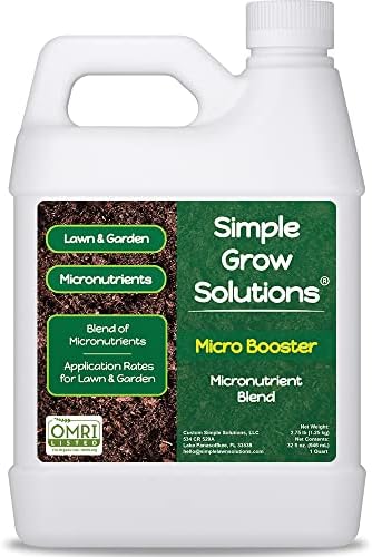 Liquid Organic Lawn Fertilizer That Will Transform Your Garden Today 8 Organic Micronutrient Booster- Complete Plant & Turf Nutrients- Simple Grow Solutions- Garden & Lawn Fertilizer- Grower, Gardener- Liquid Food for Grass, Tomatoes, Flowers, Vegetables (32 Ounce)