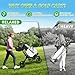 Golf Push Cart with 360° Front Wheels & Handbrake,Tivor 3 Wheel Pull Cart Offers One-Click Folding and All-Terrain Mobility