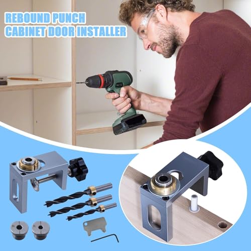 Support de levage réglable pour installation de porte de placard avec alignement rapide - 5