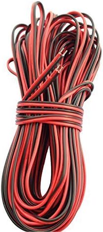 LitaElek 20m 2 Pin LED Strip Extension Cable LED Tape Extension Cord LED Ribbon Extender Connector Wire for SMD 3528 2835 5050 5630 LED Strip LED String LED Rope Light and Other DC 12V 24V Devices