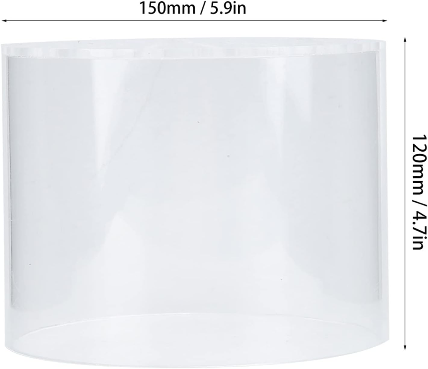 Transparent Acrylic Coral Feeder Cover, Shrimp Device for Aquarium Fish, Safe Coral Environment to Observe Coral Health (150mm)